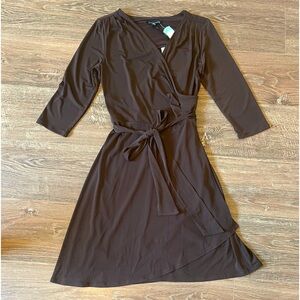 Kaylee Faux Wrap Knit Dress